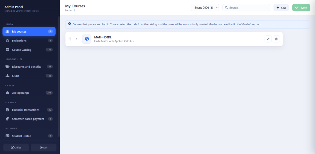 Admin Panel 1
